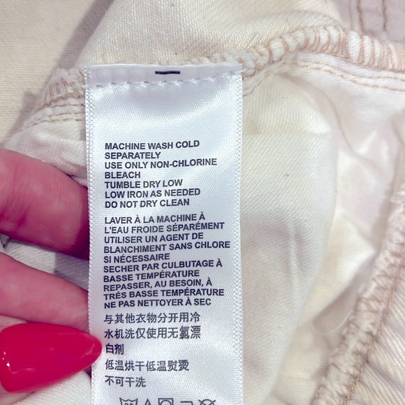 NWT Urban Outfitters BDG A-Line Cutoff Ivory High-Rise Baggy Denim shorts - Picture 12 of 13